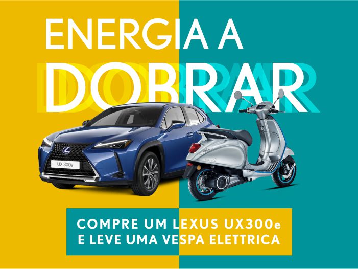 ENERGIA A DOBRAR | Lexus UX 300e x Vespa Ellettrica